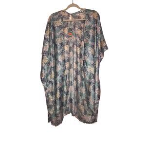 NWT Uncharted Thread tropical kimono beach cover one size